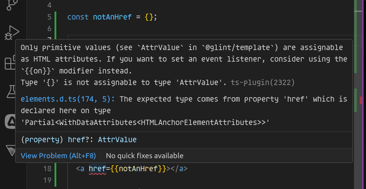 image of href type error