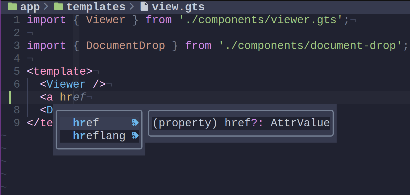 image of href completion